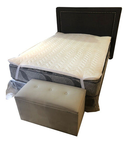Detachable Quilted Pillow for Queen and Twin Beds 190x90 1