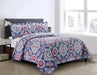 Reversible Quilt Cover + Pillow Shams King Calgary D1 1