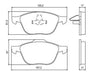 Pastillas Freno Delanteras Ford Focus 2 1.8 Tdci 1