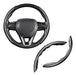 Cartist Carbon Fiber Universal Steering Wheel Cover, Black 0