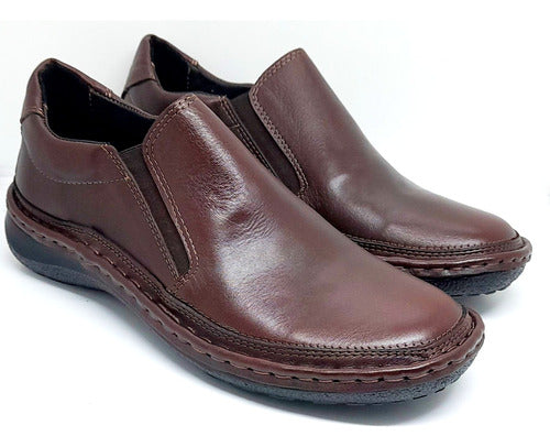 ByB Zapato Cuero Hombre Cosido Acolchado Superconfort 2