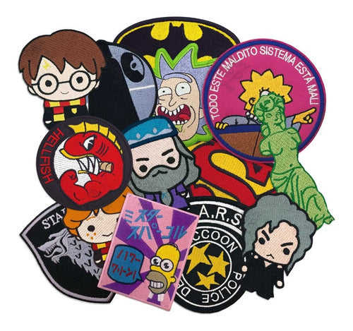 40 Uns Parches Bordados De 10 Cm Anime, Comics, H Potter 0