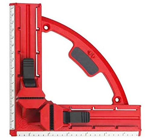Professional 90º Carpentry Square with Clamping Press and Angle S 0