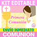 Kit Imprimible Comunión Editable Powerpoint 3