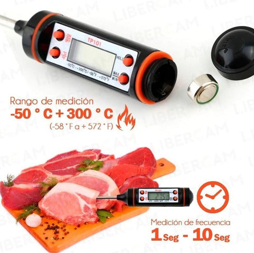 Tienda Anpahe Online Digital Meat Thermometer and Food Probe -50 to 300° 5