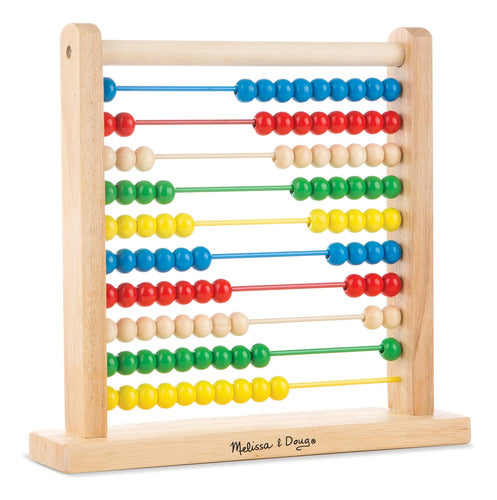 Melissa   Doug Abacus Clásico De Madera Educativo Con 100 Cu 3