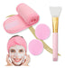 DD2 Set X4 Beauty Facial Care Headband + Sponge + Spatula 0