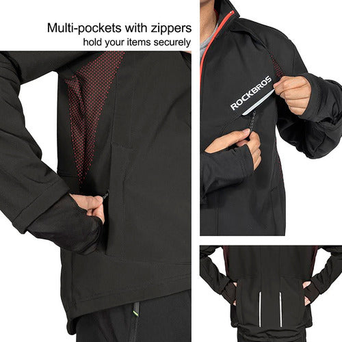 Campera Impermeable Rockbros Cintas Reflectivas Xxxl 1