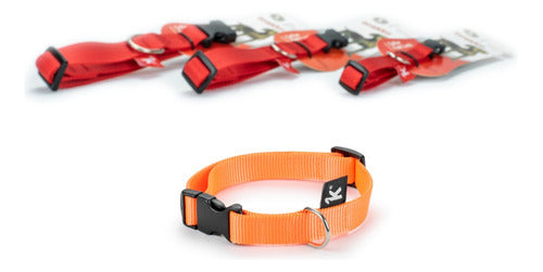 Brakko Premium Nylon Fast Lock Small Dog Collar 36-54cm 1