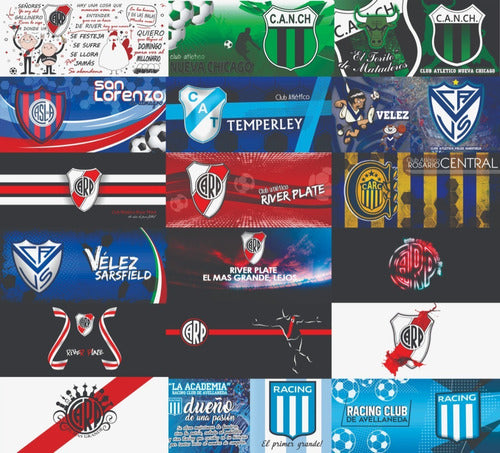 Pack Plantillas Tazas Fútbol Argentino Sublimar +caricaturas 3