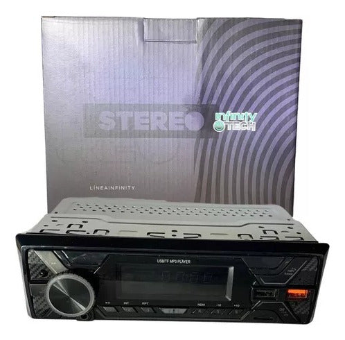 GEBA Stereo Auto 1 Din Frente Fijo Mp3 Bluetooth Fm Usb Rca 720s 1