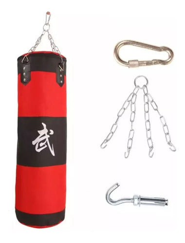 MAS Accesorios Bolsa De Boxeo 80 Cm + Cadenas + Gancho + Mosquetón 0