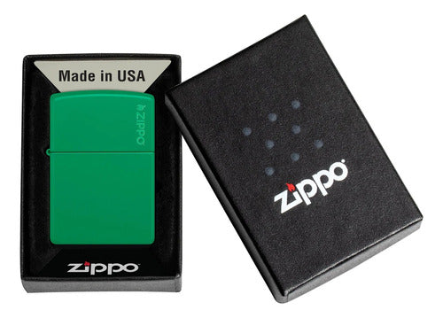 Zippo 48629ZL Classic Grass Green Matte Warranty 1