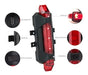 USB Rechargeable Bike LED Light Front or Rear 6