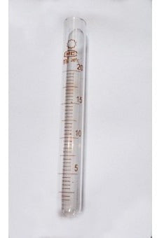 LG Graduated Test Tube 20 mL Borosilicate Glass 0