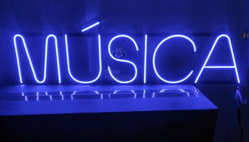 LED Neon Music Sign 20 cm Height Suitable for Interior 0