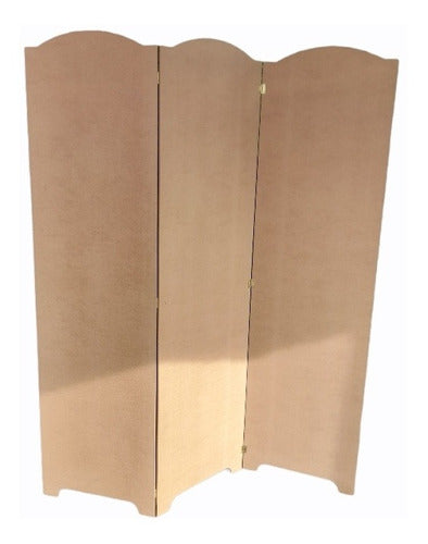 White Melamine Folding Room Divider - Price for 4 Panels 4
