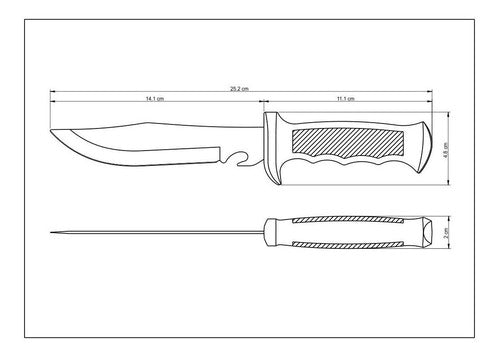 Tramontina Camping Knife 6" with Nylon Sheath 1