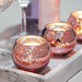 Shmilmh 24 Round Rose Gold Votive Candle Holders 3