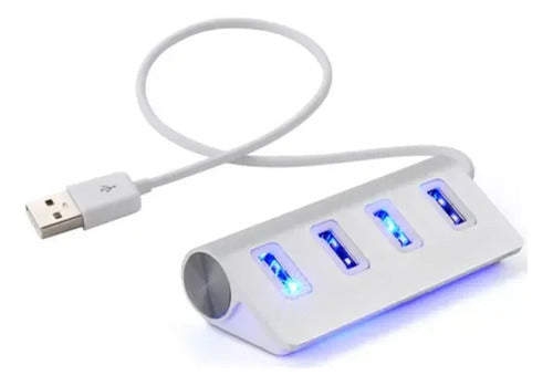 COD100 Premium Aluminum 4-Port USB Hub with Shielded Cable 1