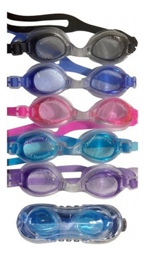 Children's Swimming Goggles with Case & Earplugs 0