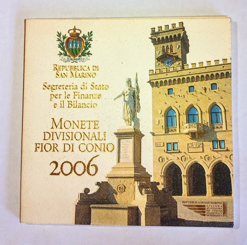 Serie Carpeta Original San Marino 9 Monedas 2006 Proof 1