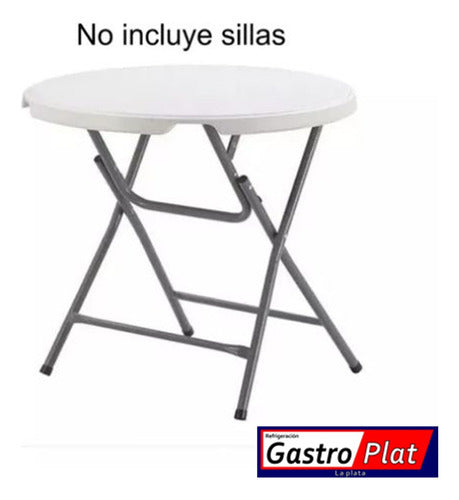 Folding Round Table 0.80m x 0.75m High La Plata 3