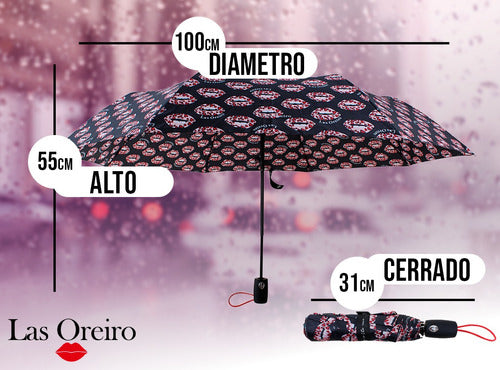 Las Oreiro Automatic Windproof Reinforced Umbrella with Case 1