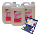 Pack 3 Limpiador Acido Muriatico Piscina 5l + Kit Vulcano Ph 0