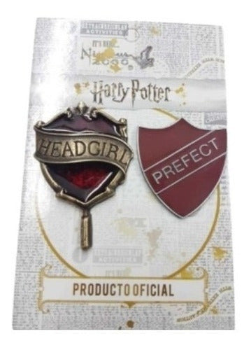 Harry Potter Headgirl + Gryffindor Prefect Official Licensed Pin 0