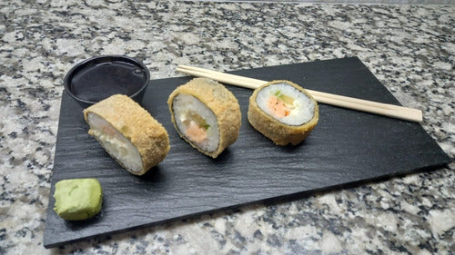 Set Plato Laja Sushi, Gastronomía X 6 Unidades De 30 X 15 7