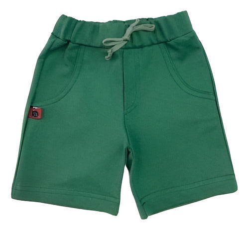 Blue Bermuda Baby Shorts 0