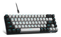 Teclado Videojuegos Compacto De 68 Teclas Pc Mac Gris-negro 0