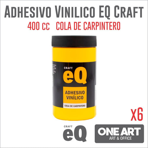 EQ Adhesivo Vinilico Cola De Carpintero 400 Cc X6 Unidades 1