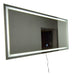 Rectangular LED Touch Light Mirror 80x60cm Cool or Warm White 0