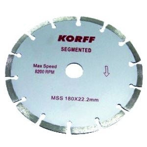 Dis.diamant.segment-corte Seco(buje25,4mm) Korff Mss350mm 0