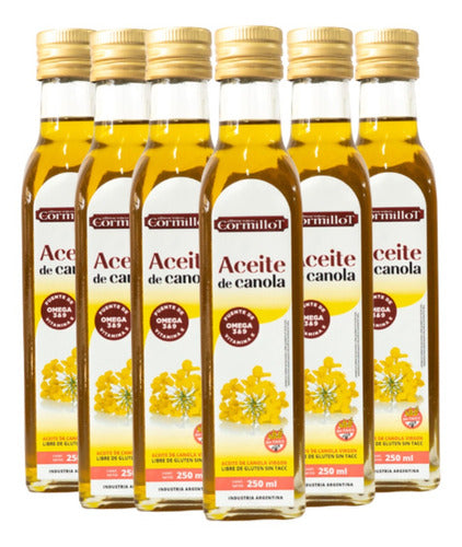 Cormillot Canola Oil Virgin 250ml - Pack of 6 0