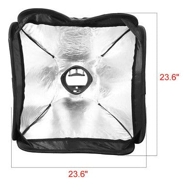 Protable 60cmx60cm Studio Flash Light Plegable Caja Suave Di 2