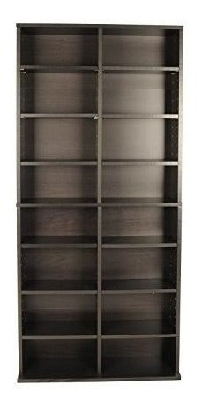 Atlantic 38435719 Oskar Media Cabinet for 464 CD or 228 DVD, Espresso 1