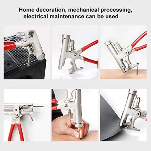 YWHWLX 10 In 1 Multifunctional Hammer Pliers Pipe Wrench Screwdriver Nail Gun Steel Nails Outdoor Multifunctional Tool Universal Hammer Pliers Tool 2