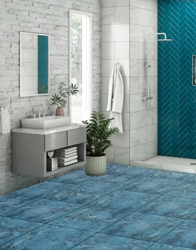 Allpa Ceramica 36x36 Barcelos Azul 1