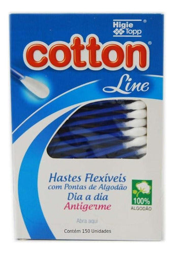 Kit 450 Unidades Hastes Flexíveis Cotton Line 3 Caixas 150 2