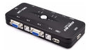 Caja De Interruptor Kvm Usb 4 Puertos Monitor Vga Svga + 4 C 4