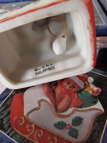 Sleigh Bell Campanas De Navidad Porcelana De Filipinas 5