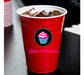400 Red American Plastic Cups for Events and Parties 400ml 8