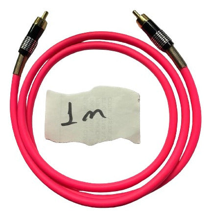 1 Rca Macho A 1 Rca Macho 1m Rosa Fluorecente 0