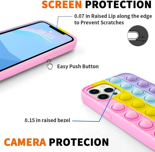 Sensory Push Pop Bubble Toy Para iPhone 12 Pro Max 12 Pro 2