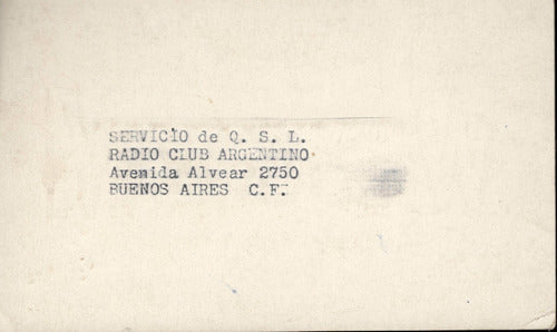 Tarjeta Qsl - De W7krm  A Lu6ha (año 1947) 1