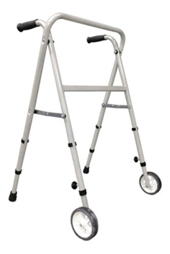 Massuar Foldable Aluminum Walker with Wheels 0