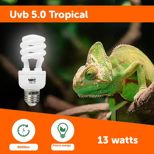 Lucky Herp Tropical 5.0 UVB Lamp 13 Watts 1